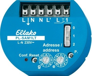 Eltako - Powerline inbouwtrappenlichtautomaat 1NO 10A 230V - 31100004