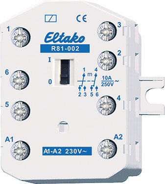 Eltako - El. mech. Inbouwschakelrel. 2 wisselcontacten 10A - 81002430