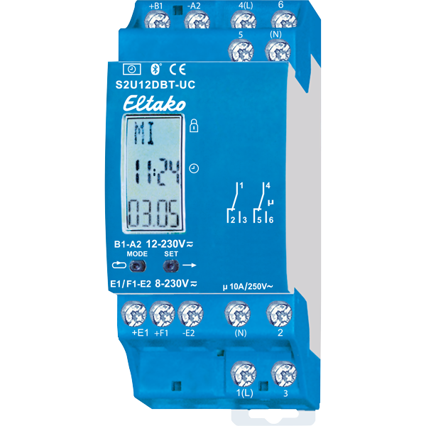 Eltako - Astroklok met display, Bluetooth, Connect app 2kan. 1 - 23002903