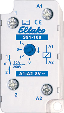 Eltako - Elektromechanische Inbouwimpulsschakelaar 1NO 10A - 91100010