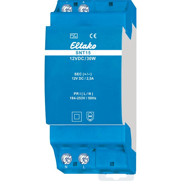 Eltako - Voedingsblok voor DIN rail. 184..253V/12VDC 30W - 20000167
