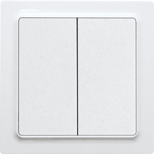 Eltako - Drukknop 2NO 10A, E 55 poolwit mat - 30055762