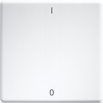 Eltako - Enkele toets met gravure I en O, zuiver wit - 30000984