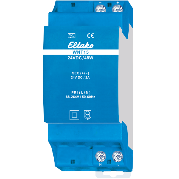Eltako - Voedingsblok voor DIN rail. 88..264V/24VDC 48W - 20000075