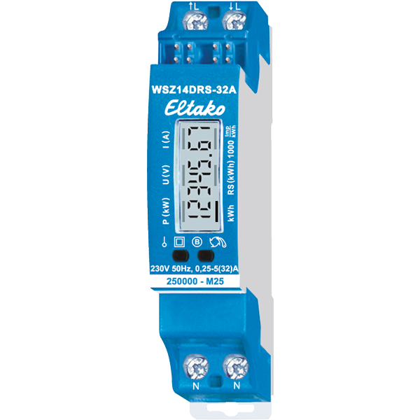 Eltako - Digitale energiemeter RS485 mono tot 32A MID - 28032715