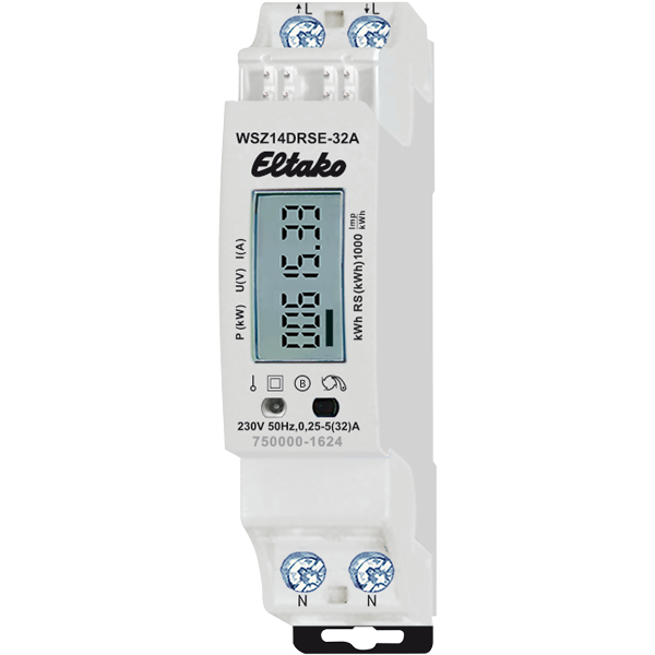 Eltako - Digitale energiemeter RS485 mono tot 32A geen MID - 28032716