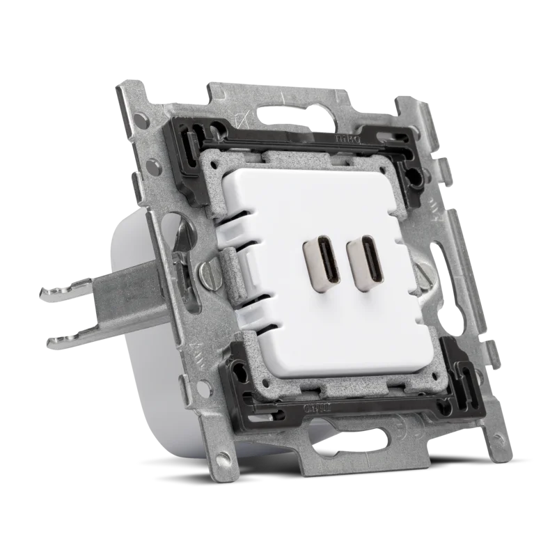 Niko - Dubbele smart USB C lader met power delivery, 65 W piek - 420-00520