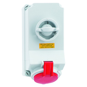 Bals - Opbouw cee stopcontact 16A 3P+N+A 400V IP44+ schakelaar+ver - 16039