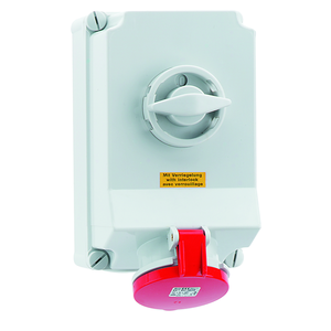 Bals - opbouw cee stopcontact 63A 3P+N+A 400V IP44, + schakelaar + - 16603