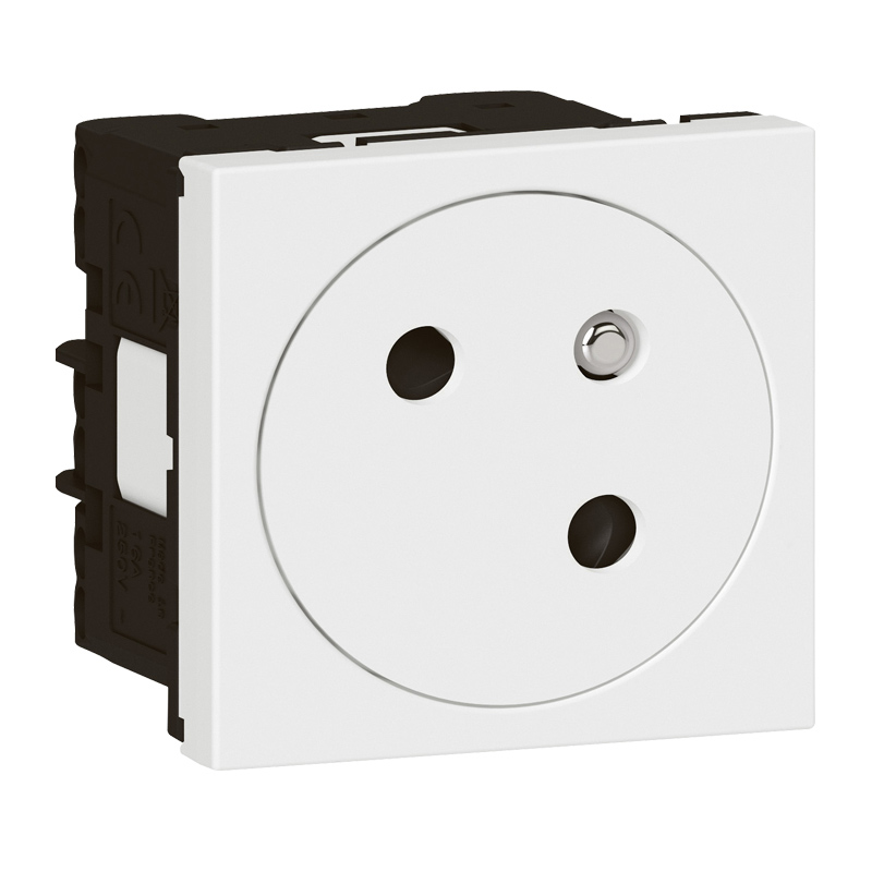 Legrand - Mos.Link ctdoos 2P+A vlak 45° 2 mod wit - 077145L