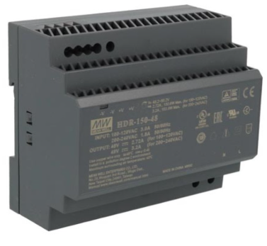 MEAN WELL - VOEDING 1 UITGANG 150 W DIN RAILMONTAGE 48 V - VELHDR15048