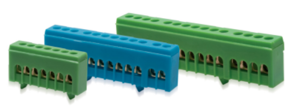 TECHNOPLAST - Geisoleerde klem (groen) voor DIN rails 12 aansluitingen - GSVPE-12