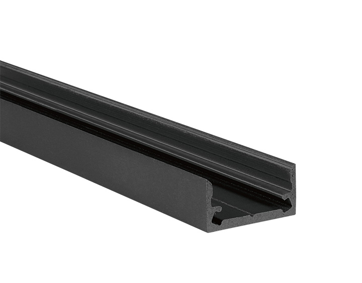 Proled - Profiel zwart S Line Low 3000 x 16 x 8 mm - L692000BX