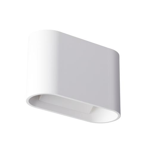 Europole - Wandlicht OVALY wit 4000K 394lm 8W 100° IP65 (Licht : boven+ - 37954