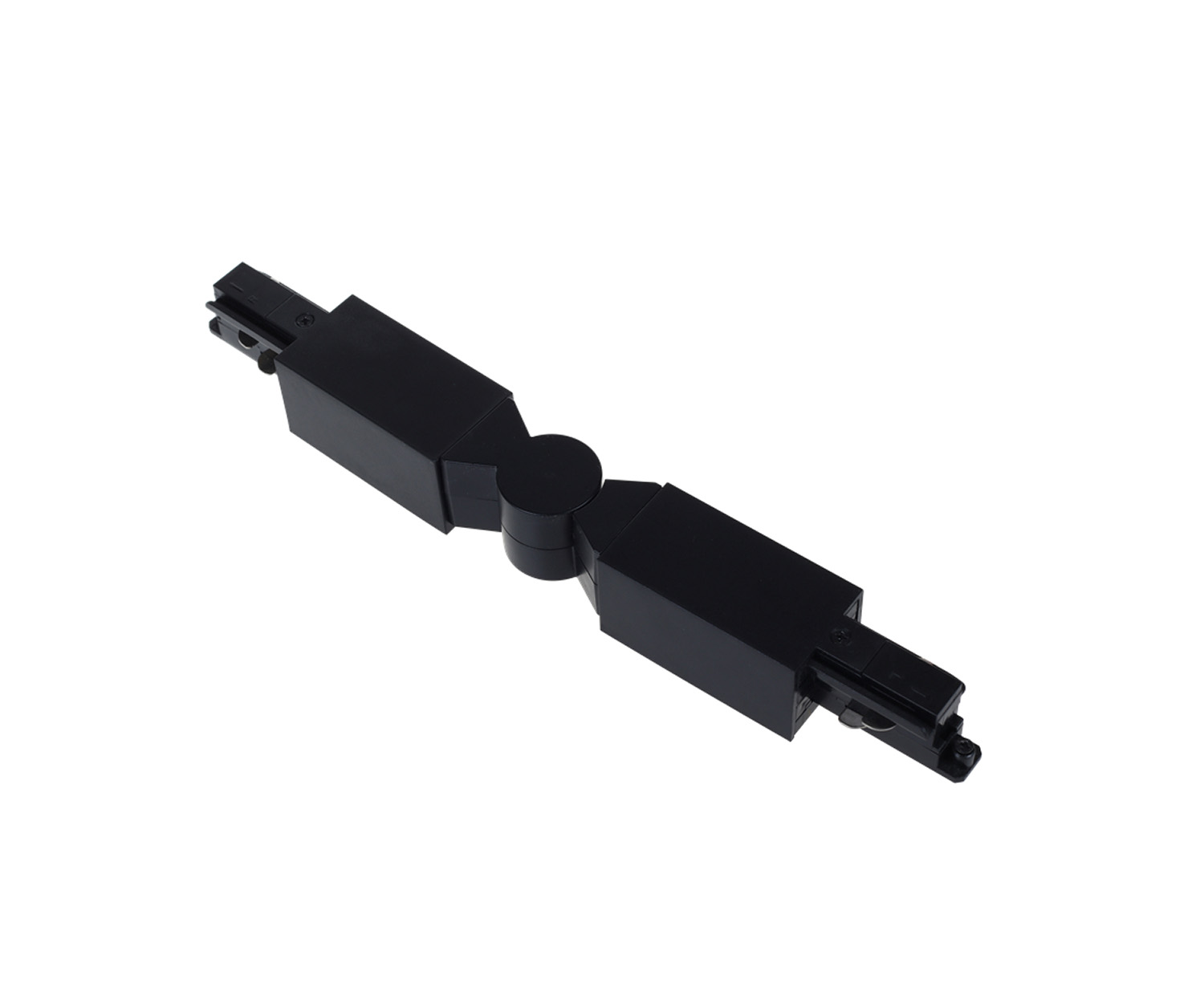 Unibright - 3 fase rail twisted connector zwart - 3TWCONB