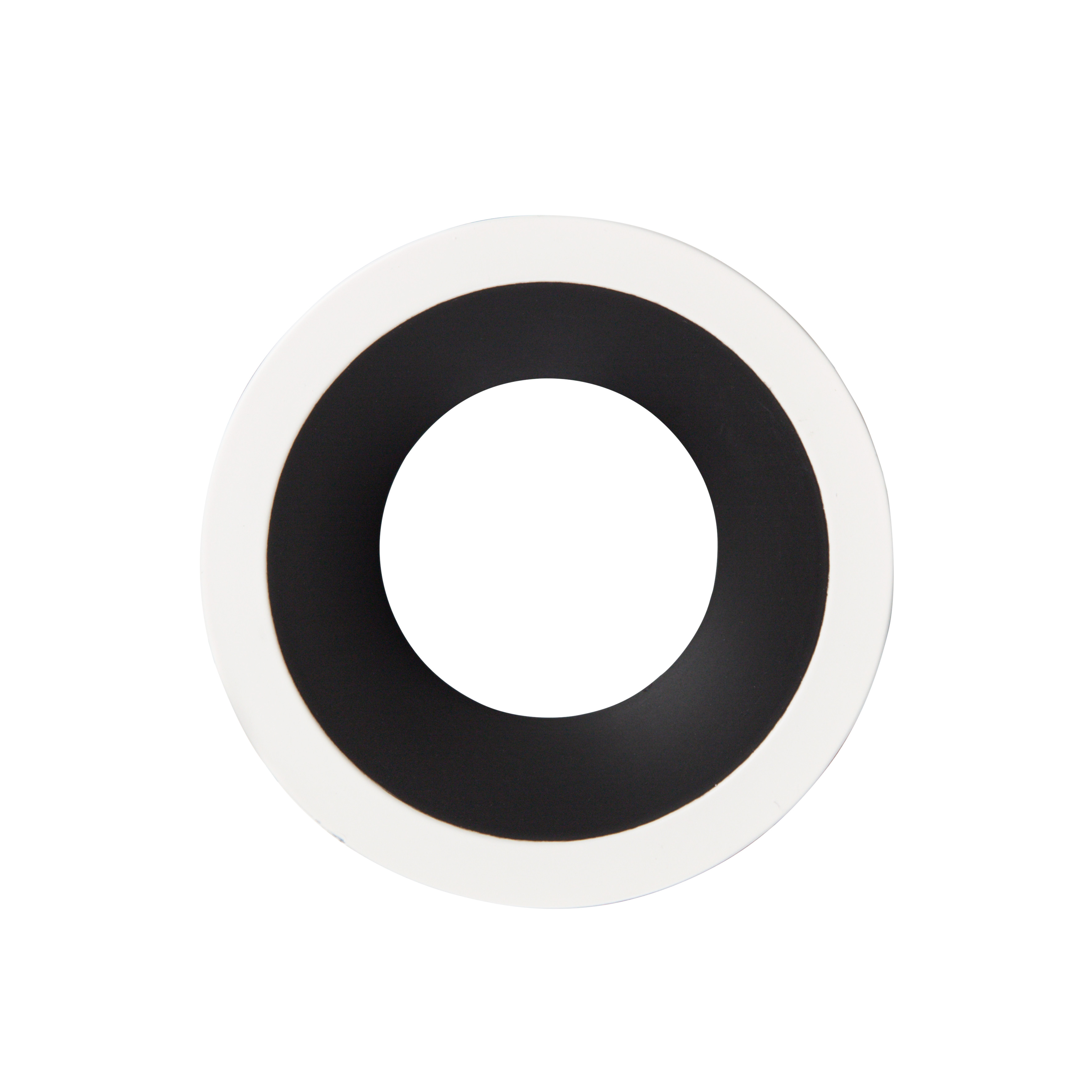 Europole - LED'UP collerette universal esthet. rond vast wit mat / zwar - 5750N