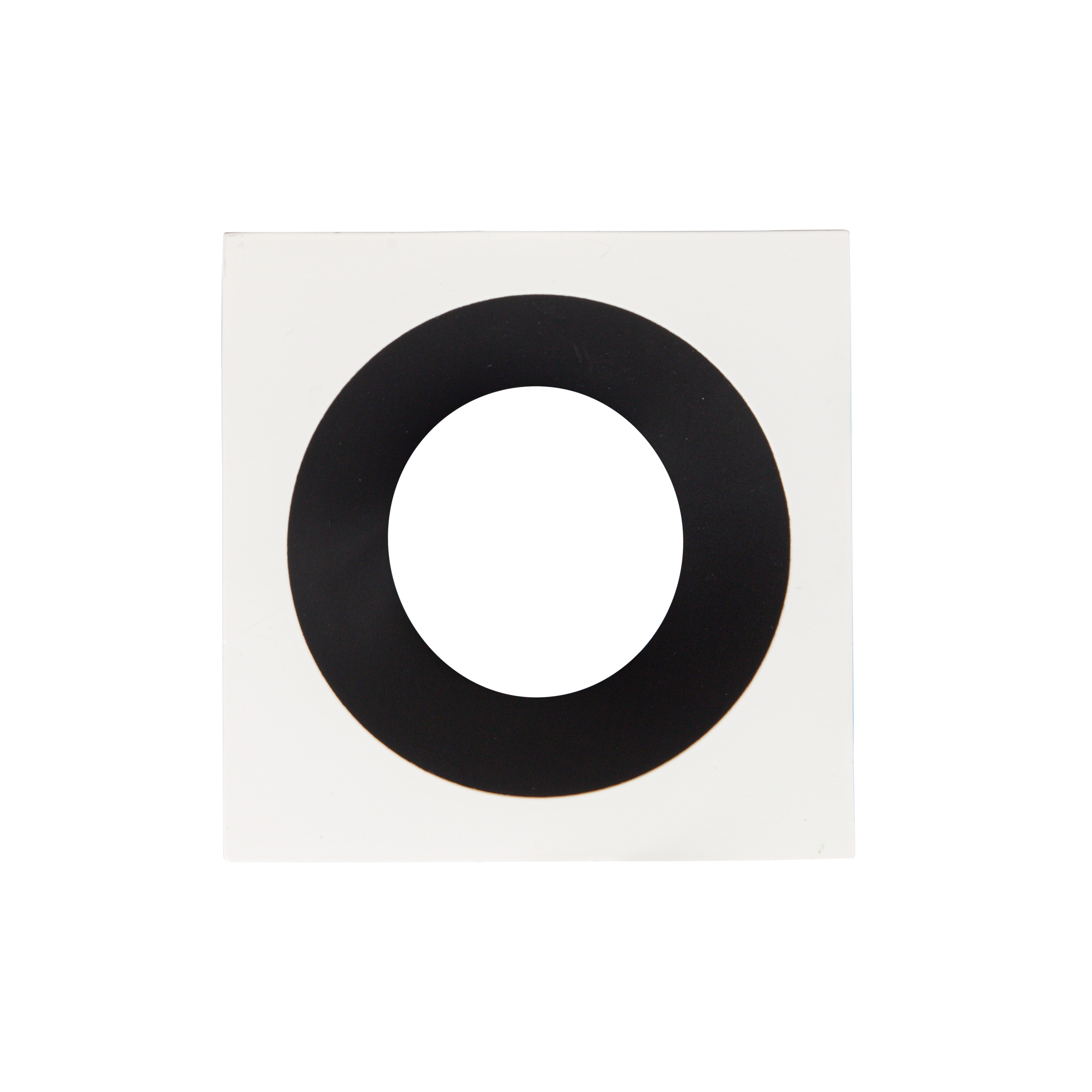 Europole - Ring LED'UP UNIVERSAL ESTHET+ ASYM vierkant wit mat/zwart ma - 5780N