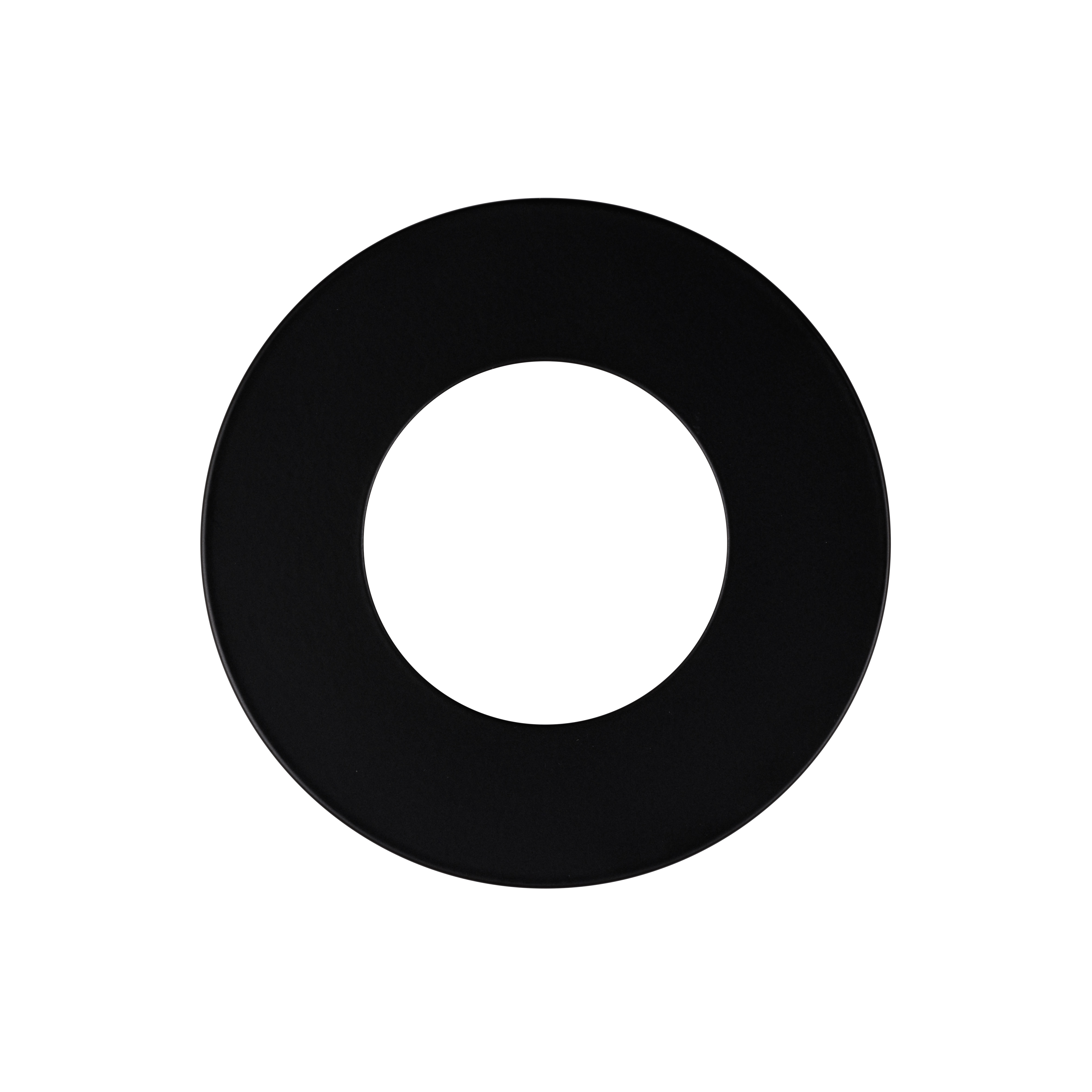 Europole - LED'UP universal Afdekring 100mm rond vast zwart mat - 5799N