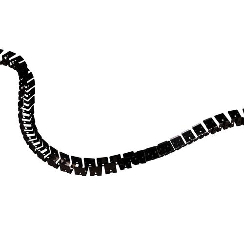 Europole - Profiel SHARK EXOSQUELETTE 2m soepel zwart mat - 8919N