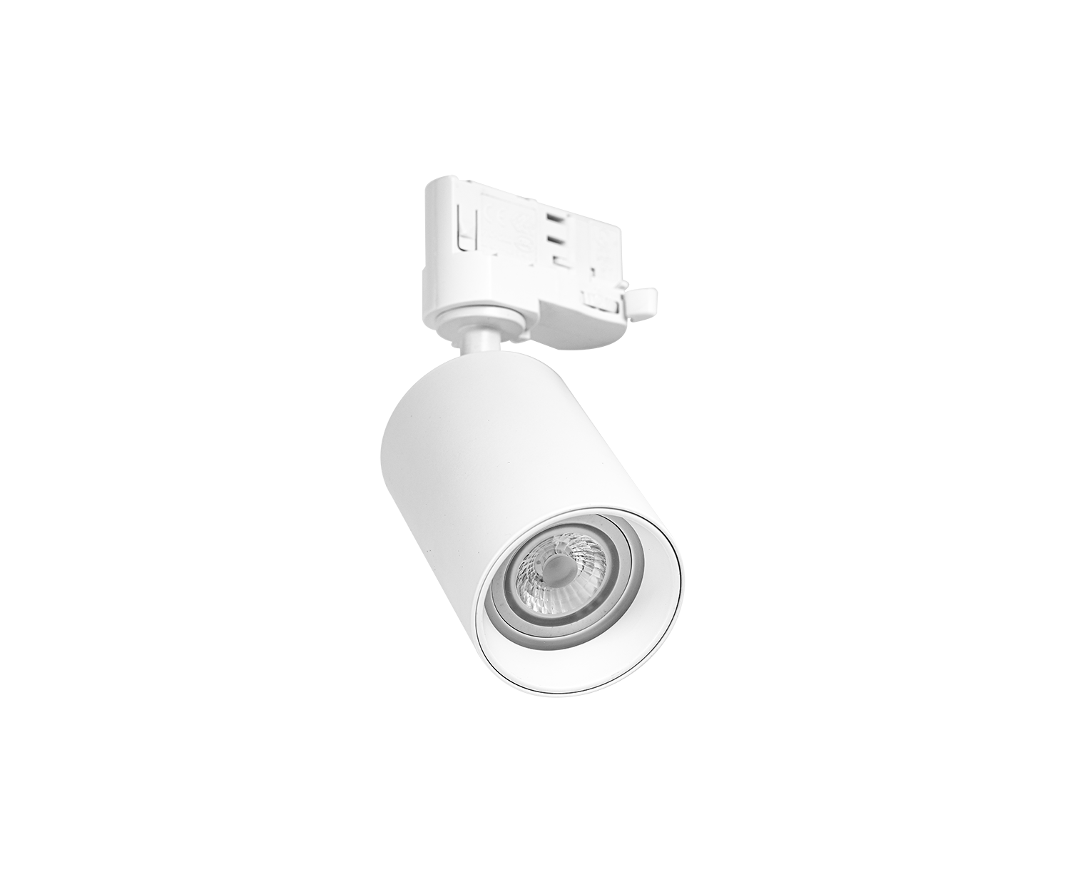 Unibright - 3 Fase Track light Drum Mini wit lamp Led GU10 6W incl. - DR3FGU1030W