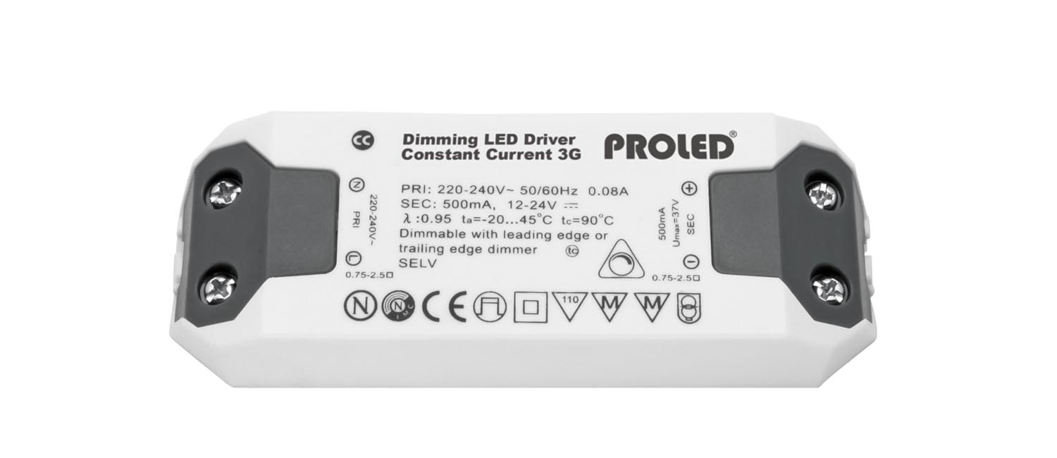 Proled - LED voeding triac dimbaar 350 mA 12W IP20 - L5233512D3G