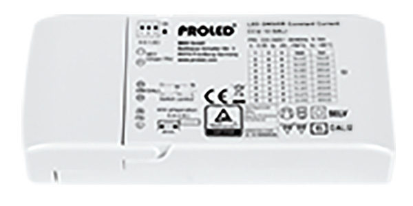 Proled - Schakelbare voeding CCU 12 180 500mA 10 12W Dali dimba - L523M01DA
