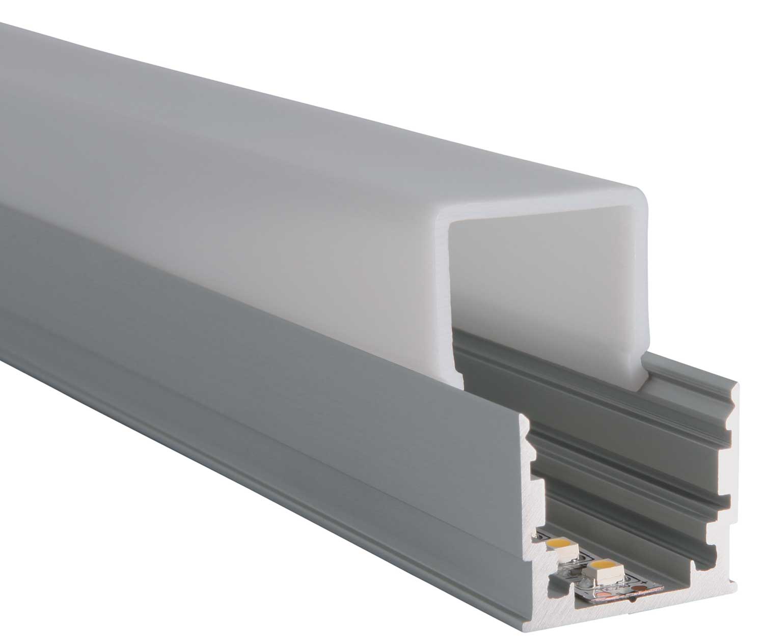 Proled - Cover 200 cm vierkant opaal voor M Line profiel - L690S1M