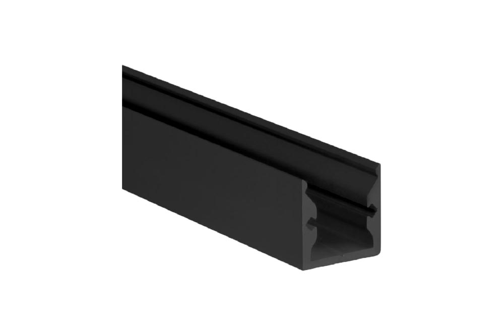 Proled - Profiel zwart S Line Standard 2000 x 16 x 16 mm - L691000B