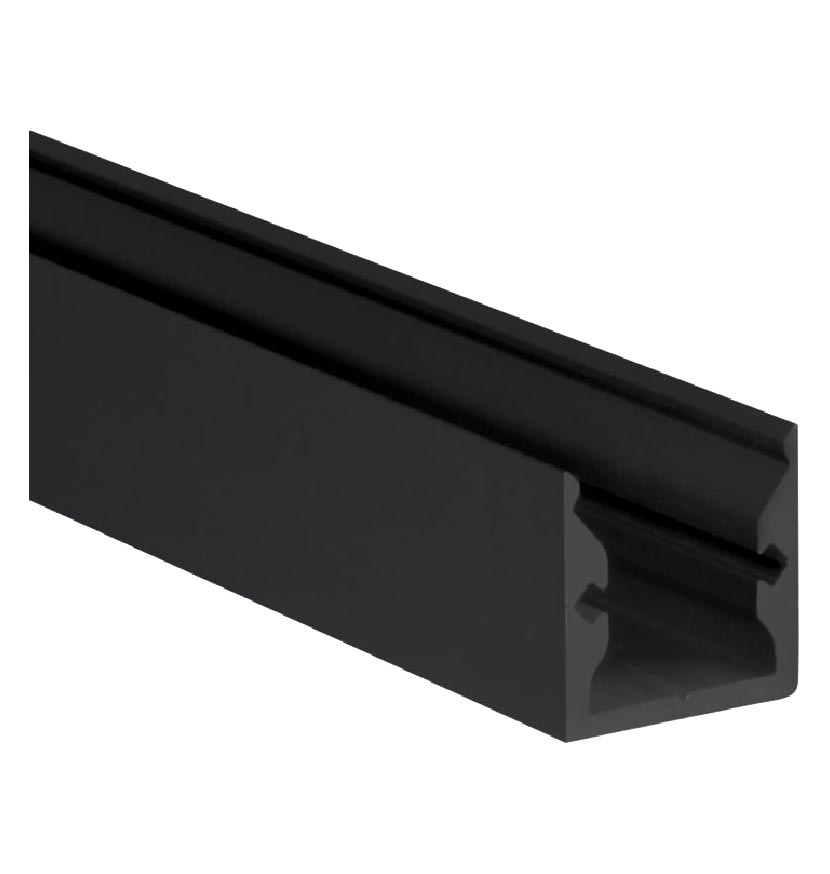 Proled - Profiel zwart S Line Standard 3000 x 16 x 16 mm - L691000BX