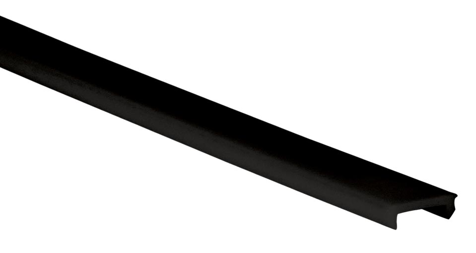 Proled - Cover 200 cm vlak zwart voor S Line profielen - L691S3B