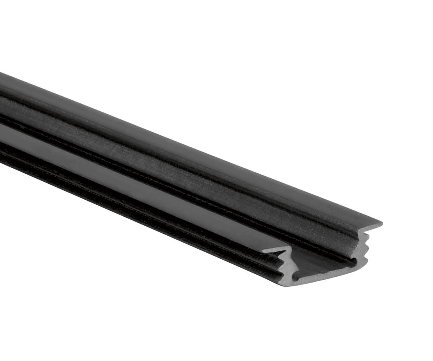 Proled - Profiel zwart S Line Flat Recess 2000 x 26 x 8 mm - L695F0B