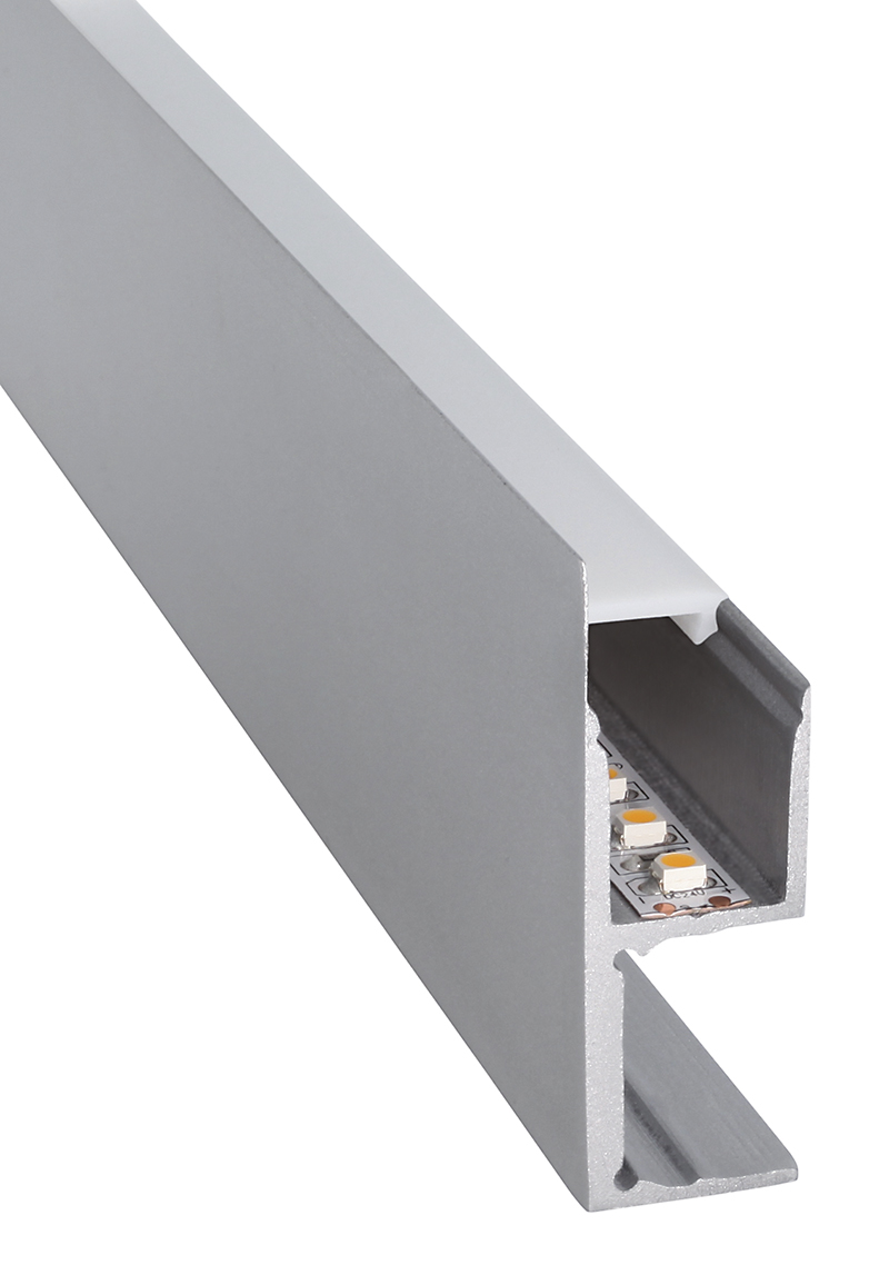 Proled - Profiel wit S Line Wall Square 3000 x 16,3 x 48 mm - L696100WX