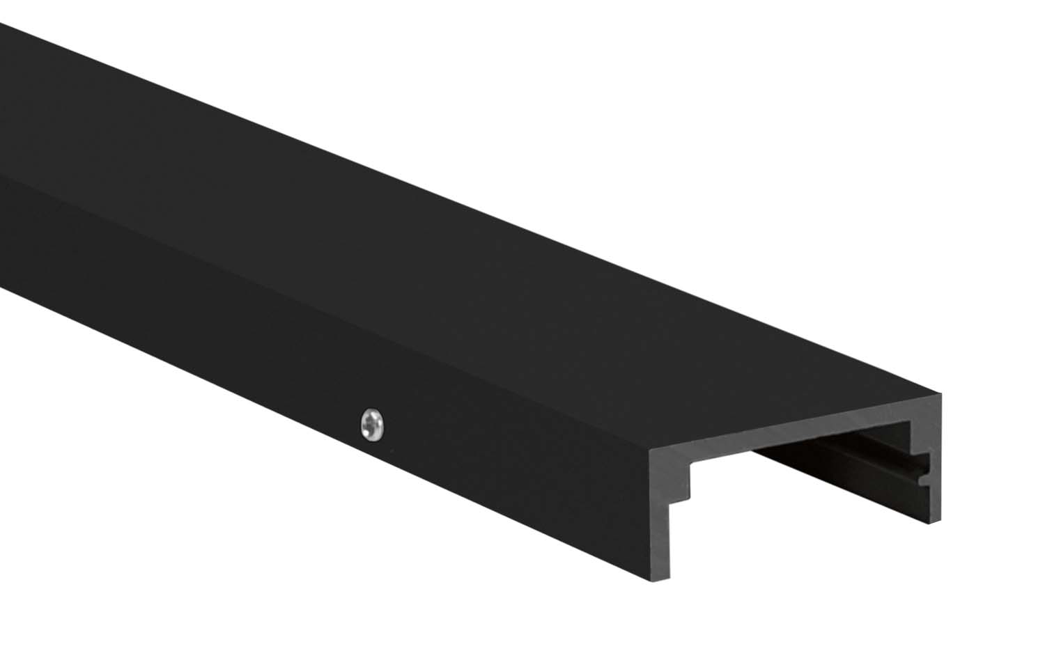 Proled - Montageprofiel zwart 2m voor M Line 24, Q Line 24 en L Line - L697018B2