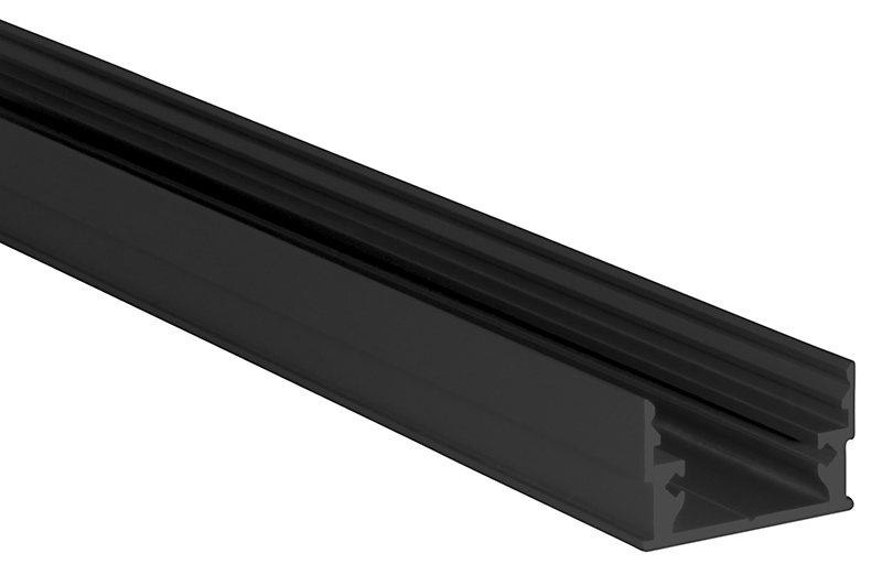 Proled - Profiel zwart M Line Low 2000 x 24 x 15 mm - L69B000B