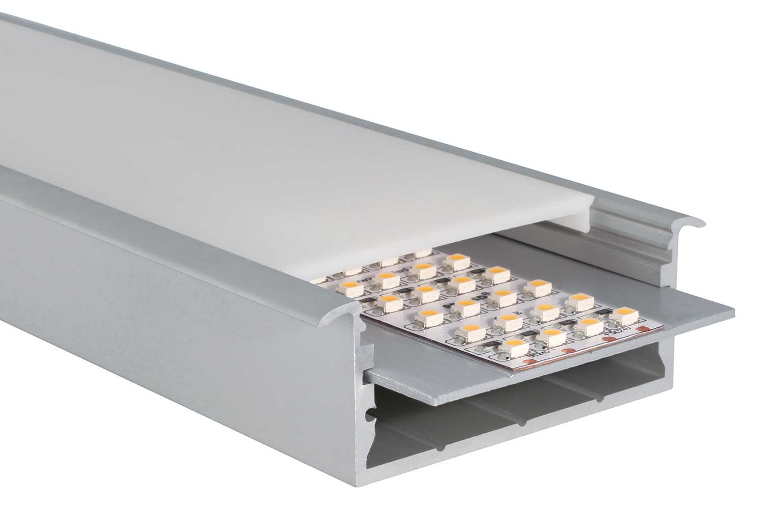 Proled - Inschuifprofiel voor L Line profiel 2000 x 56 x 1,5 mm - L69FSBB