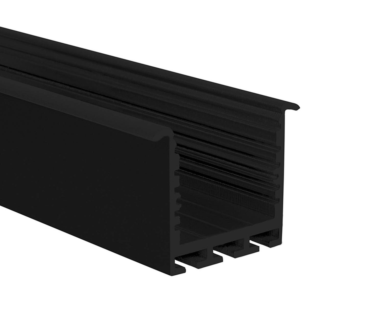 Proled - Profiel zwart Q Line Recess 24 3000 x 35 x 35 mm - L69Q02RBX