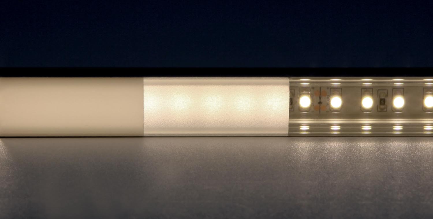 Proled - Cover 200 cm vlak opaal voor profiel Cove Lighting - L6BC0FM