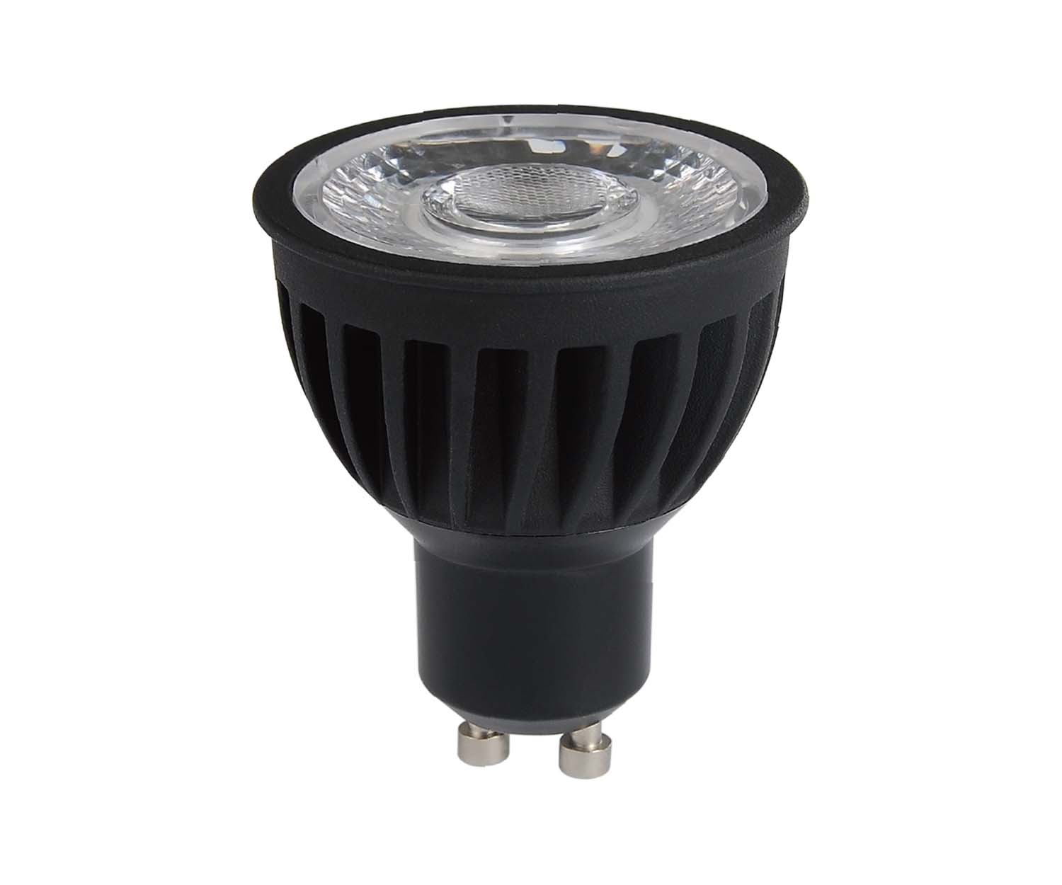 Unibright - Highpower LED reflectorlamp 50 mm zwart 2700K 660 lm - L6W27DB