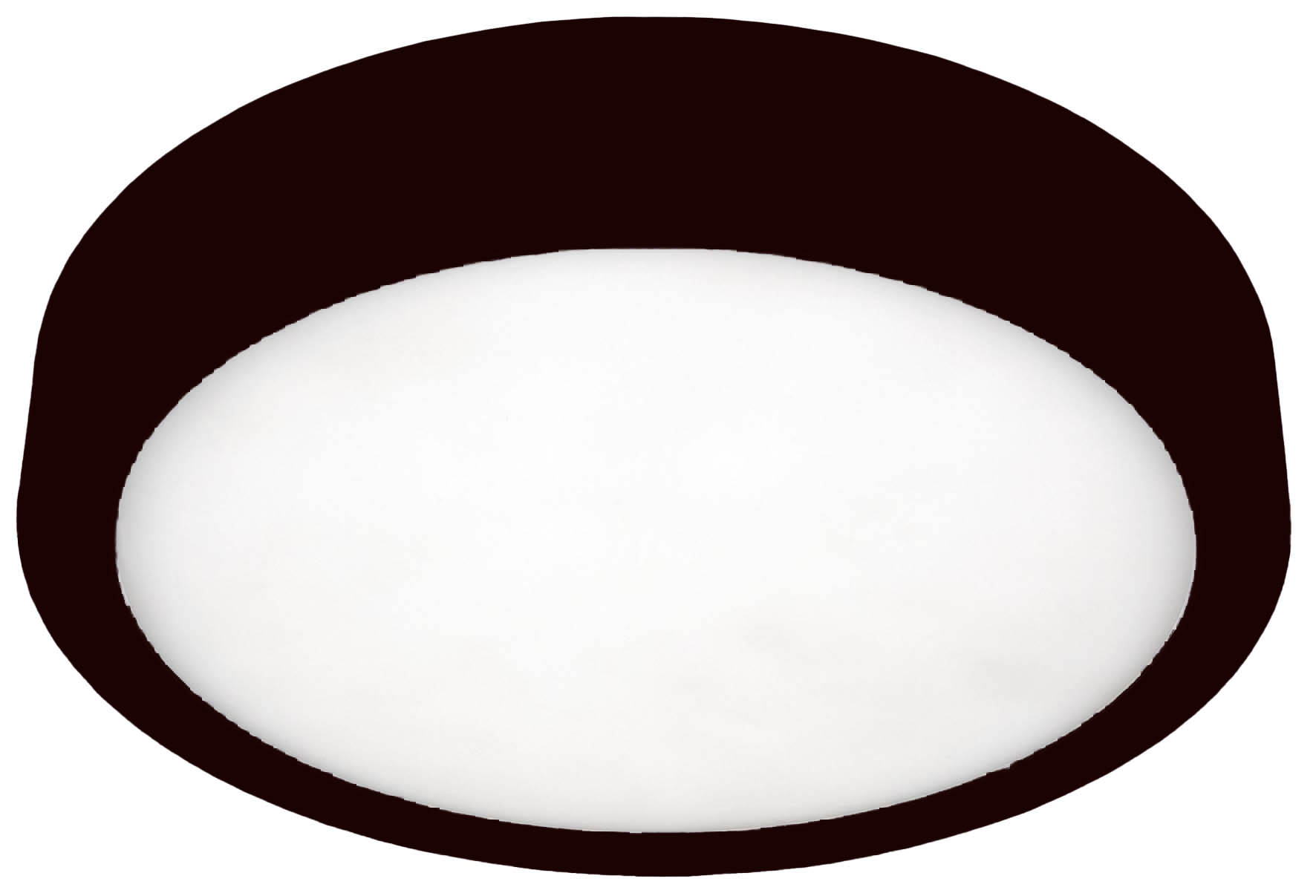 Unibright - Moon zwart diam 500 mm opaal plexiglas 3CCT 2700K/3000 - MN50042BCCT