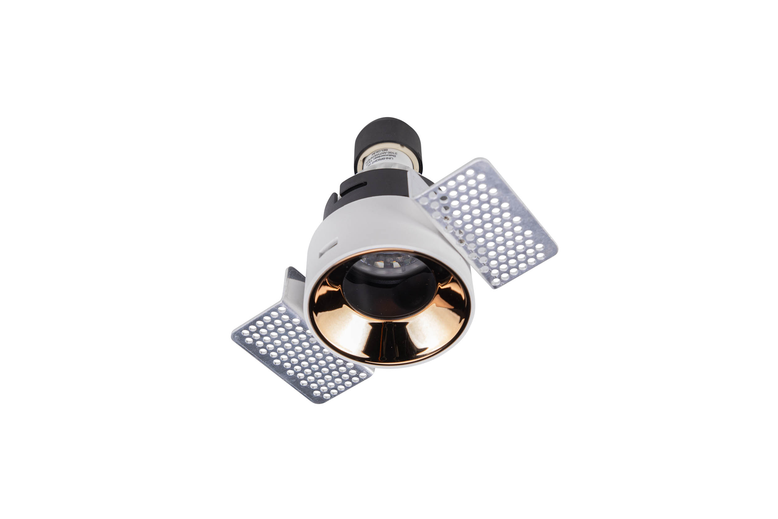Unibright - Trimless downlight, richtbaar steenkool/goud excl. LED G - TGTRGU10CHGZL