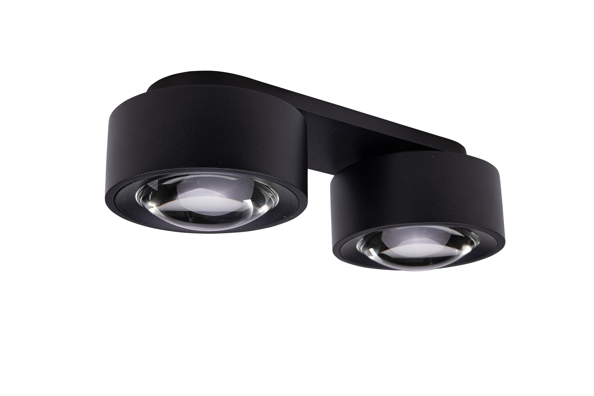 Unibright - Wand of plafondarmatuur zwart richtbaar 2x15 W 2x1370 - VIT212B30