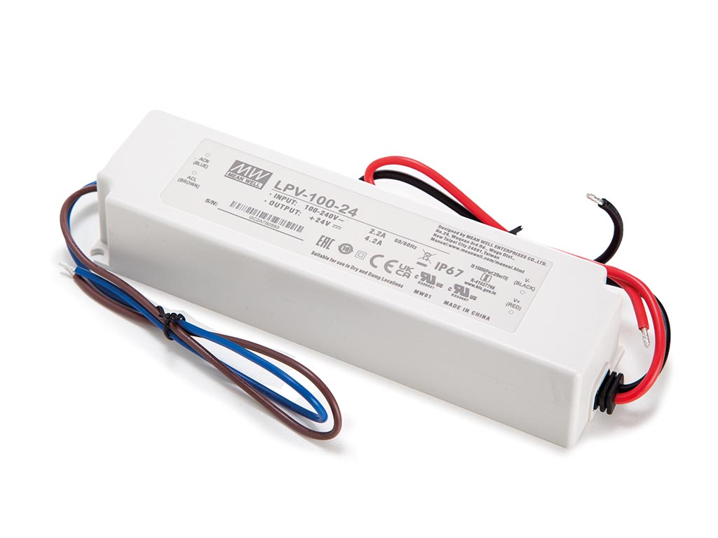 MEAN WELL - LED Driver IP67 24Vdc 100W - LPV-100-24