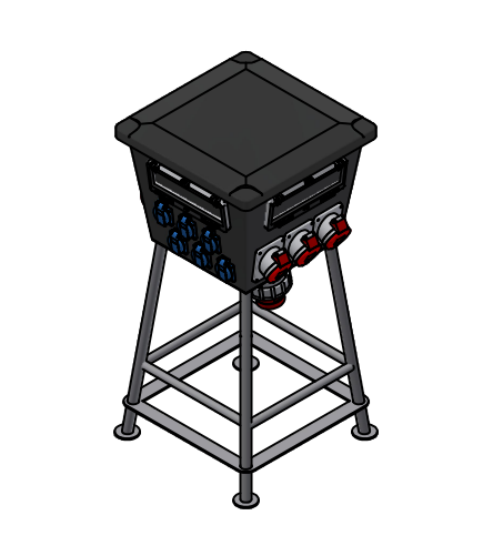 Bals - Paddestoel 450x450 op galva voet - COMBI1500AF