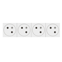 Legrand - Mos.Link ctdoos 4x2P+A vlak 45° 8 mod wit - 077144L