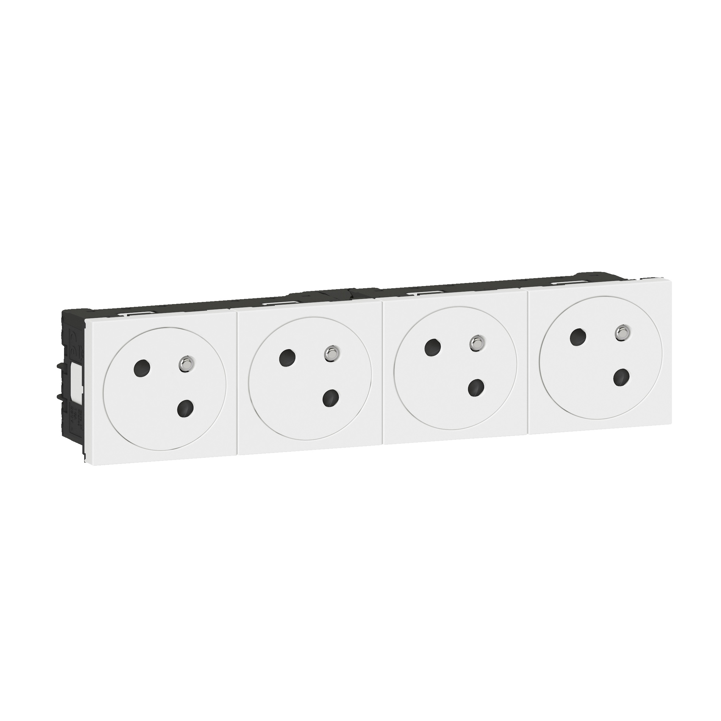 Legrand - Mos.Link ctdoos 4x2P+A vlak 45° 8 mod wit - 077144L