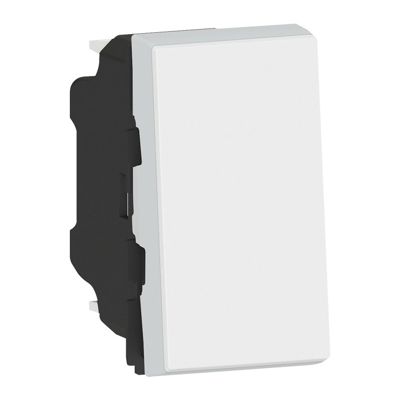 Legrand - Mosaic drukknop easyled 6A 1 mod wit - 077030L