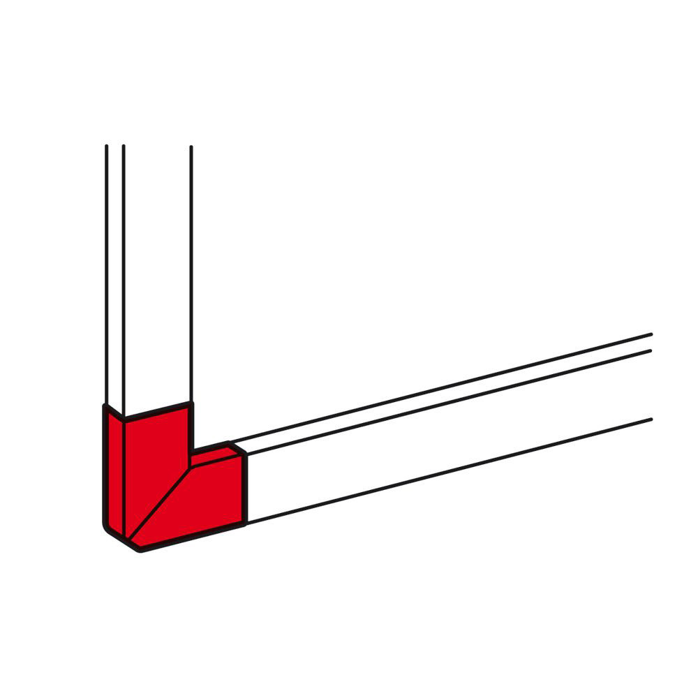 Legrand - Variabele platte hoek DLP DESIGN 50 x 105 mm wit - 010786
