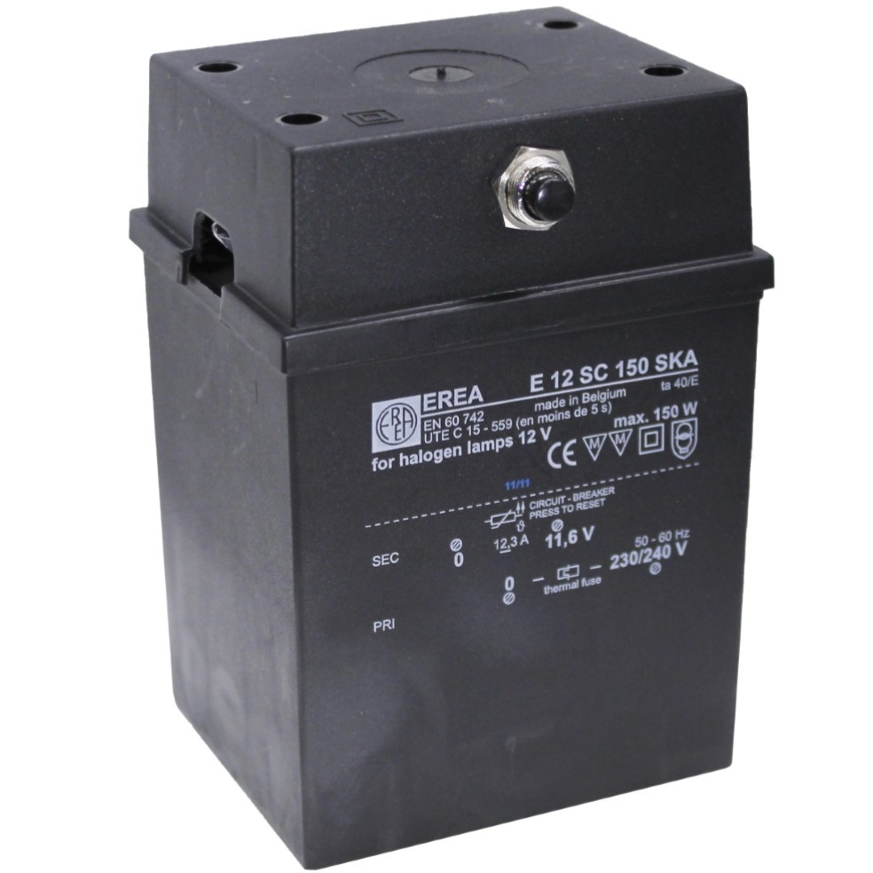 EREA - 1f Transfo verlichting 230V//12V 150W - E 12SC150 SKA