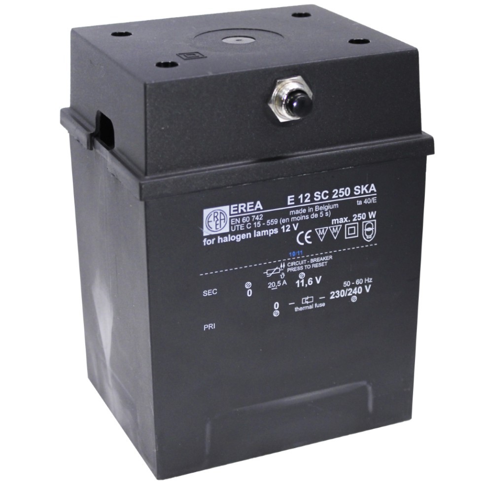EREA - 1f Transfo verlichting 230V//12V 250W - E 12SC250 SKA