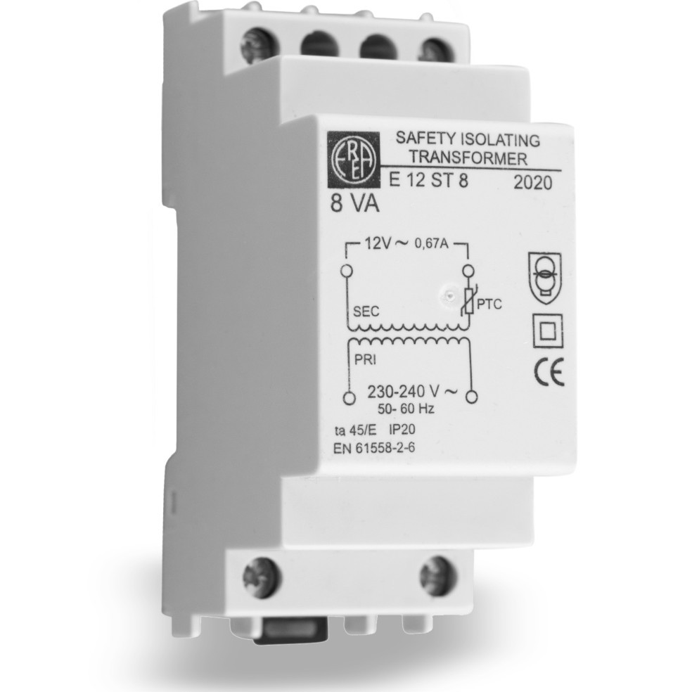 EREA - Tfo modulaire Up 0 230V Usec 0 12V 8VA - E 12ST8